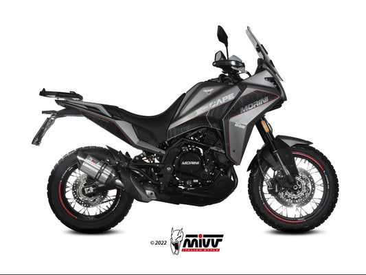 MIVV MM.001 MOTO MORINI X-CAPE ( 2021+ ) Slip-on Exhaust "Suono" (stainless steel; approved) – Accessories in the 2WheelsHero Motorcycle Aftermarket Accessories and Parts Online Shop
