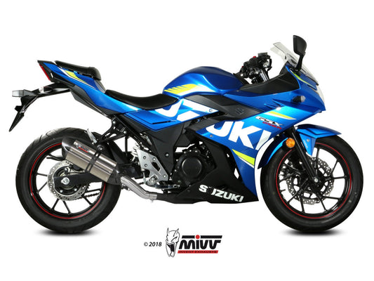 MIVV S.054 SUZUKI GSX 250 R ( 2017 / 20 ) Slip-on Exhaust "Suono" (stainless steel; approved) – Accessories in the 2WheelsHero Motorcycle Aftermarket Accessories and Parts Online Shop