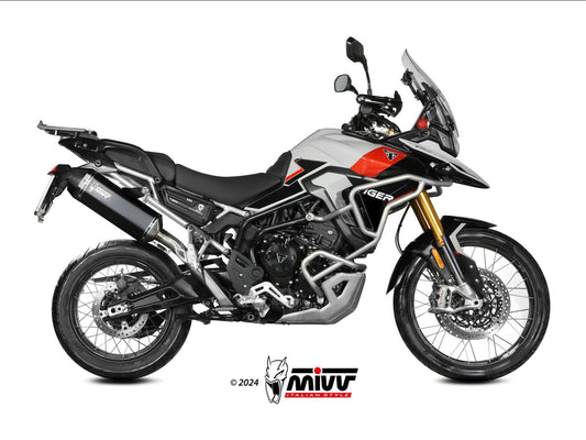 MIVV T.028 TRIUMPH TIGER 900 / GT / PRO / RALLY ( 2024+ ) Slip-on Exhaust "Speed Edge" ( black; approved) – Accessories in the 2WheelsHero Motorcycle Aftermarket Accessories and Parts Online Shop