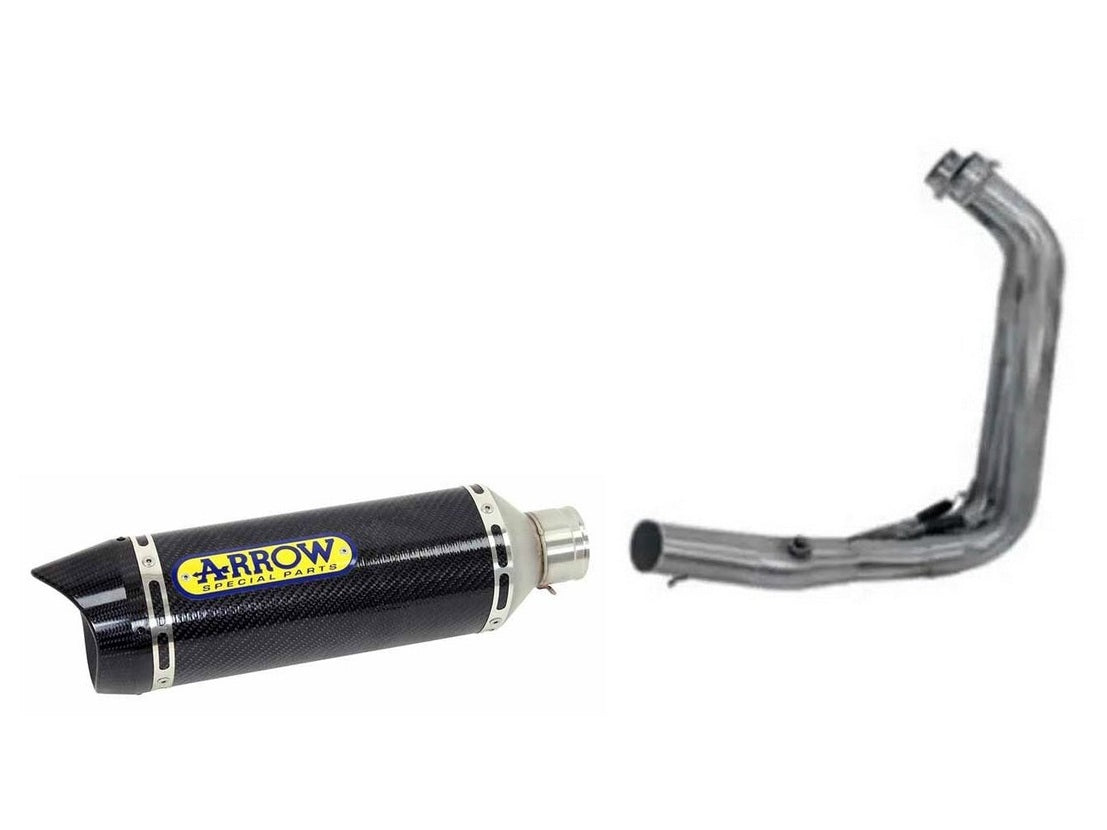 ARROW 71758MI+71930MK Yamaha MT-07 (2021+) Full Exhaust System "Competition Evo Thunder" (carbon; racing) – Accessories in the 2WheelsHero Motorcycle Aftermarket Accessories and Parts Online Shop