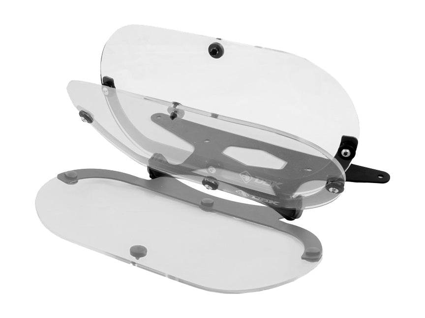 GPF02 - DBK Ducati DesertX 937 / Rally (2022+) Plexiglass Headlight Protection (folding) – Accessories in the Motoraider Motorcycle Aftermarket Accessories and Parts Online Shop
