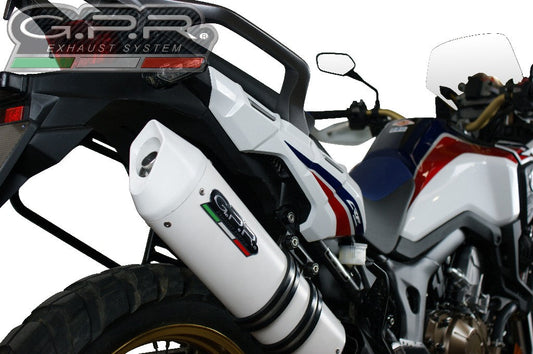 GPR Honda CRF1000L Africa Twin Slip-on Exhaust "Albus Ceramic" (EU homologated) – Accessories in the 2WheelsHero Motorcycle Aftermarket Accessories and Parts Online Shop