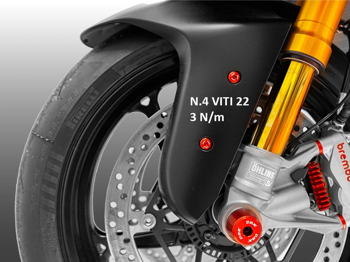 DBK DUCABIKE KVT104 Ducati Panigale V4 Front Fender Screws Kit – Accessories in the Motoraider Motorcycle Aftermarket Accessories and Parts Online Shop