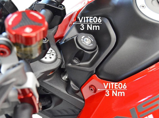 KVT14 - DUCABIKE Ducati Monster 937 (2021+) Front Fuel Tank Screw Kit – Accessories in the Motoraider Motorcycle Aftermarket Accessories and Parts Online Shop