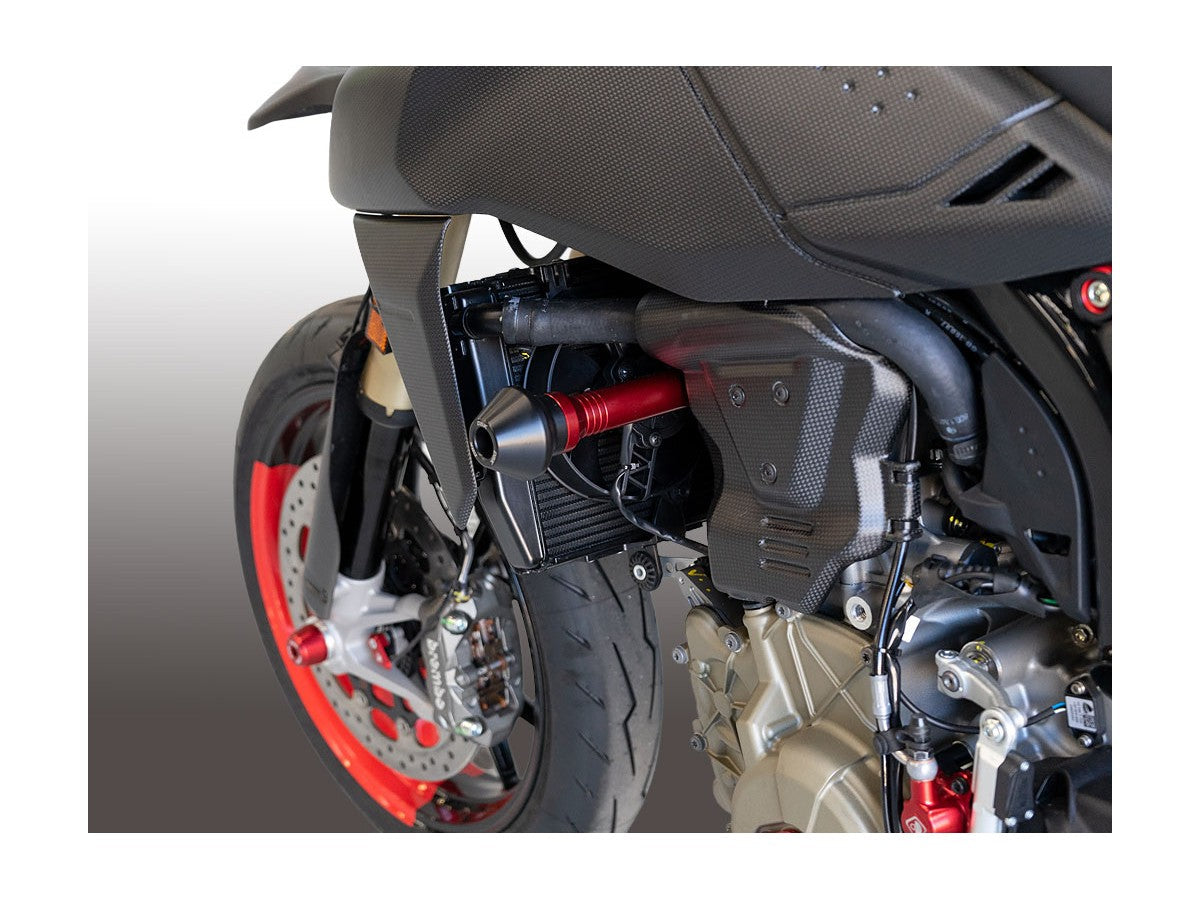 DBK PTEL02 Ducati Hypermotard 698 Mono (2024+) Frame Crash Protection Sliders – Accessories in the Motoraider Motorcycle Aftermarket Accessories and Parts Online Shop