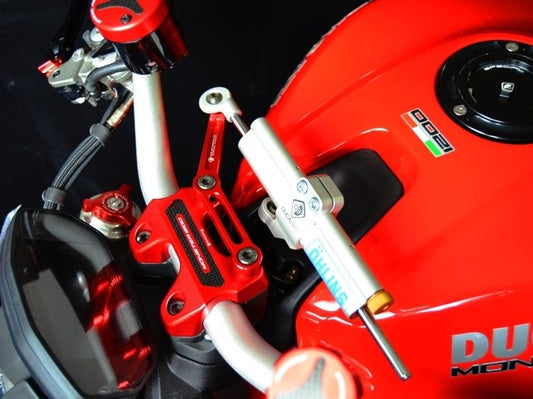 Ducati Monster 1200 / 821 / 797 OHLINS Steering Damper + DBK / DUCABIKE Mounting Kit – Accessories in the Motoraider Motorcycle Aftermarket Accessories and Parts Online Shop