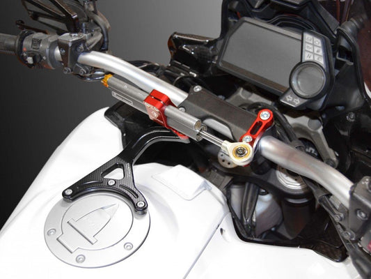 Ducati Multistrada 1200 (10/14) OHLINS Steering Damper + DBK / DUCABIKE Mounting Kit – Accessories in the Motoraider Motorcycle Aftermarket Accessories and Parts Online Shop