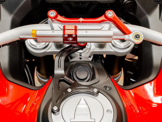 Ducati Multistrada V4S Pikes Peak (2022+) OHLINS Steering Damper + DBK / DUCABIKE Mounting Kit – Accessories in the Motoraider Motorcycle Aftermarket Accessories and Parts Online Shop