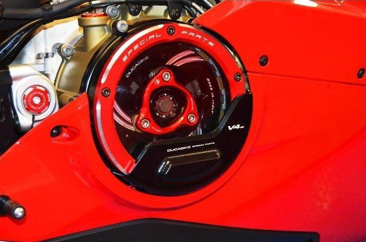 SLI05 - DUCABIKE Ducati Panigale V4 / Streetfighter Clutch Cover Guard – Accessories in the Motoraider Motorcycle Aftermarket Accessories and Parts Online Shop