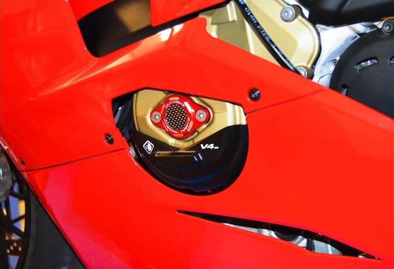 SLI06 - DUCABIKE Ducati Panigale V4 / Streetfighter (2018+) Alternator Cover Guard – Accessories in the Motoraider Motorcycle Aftermarket Accessories and Parts Online Shop
