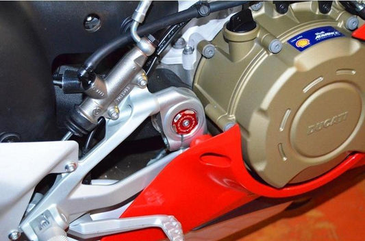 TTF05 - DUCABIKE Ducati Panigale V4 / Streetfighter (18/24) Central Frame Plugs (bi-color) – Accessories in the Motoraider Motorcycle Aftermarket Accessories and Parts Online Shop