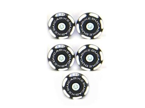 TTHM02 - DUCABIKE Ducati Hypermotard 796/1100 Frame Plugs (bi-color) – Accessories in the Motoraider Motorcycle Aftermarket Accessories and Parts Online Shop