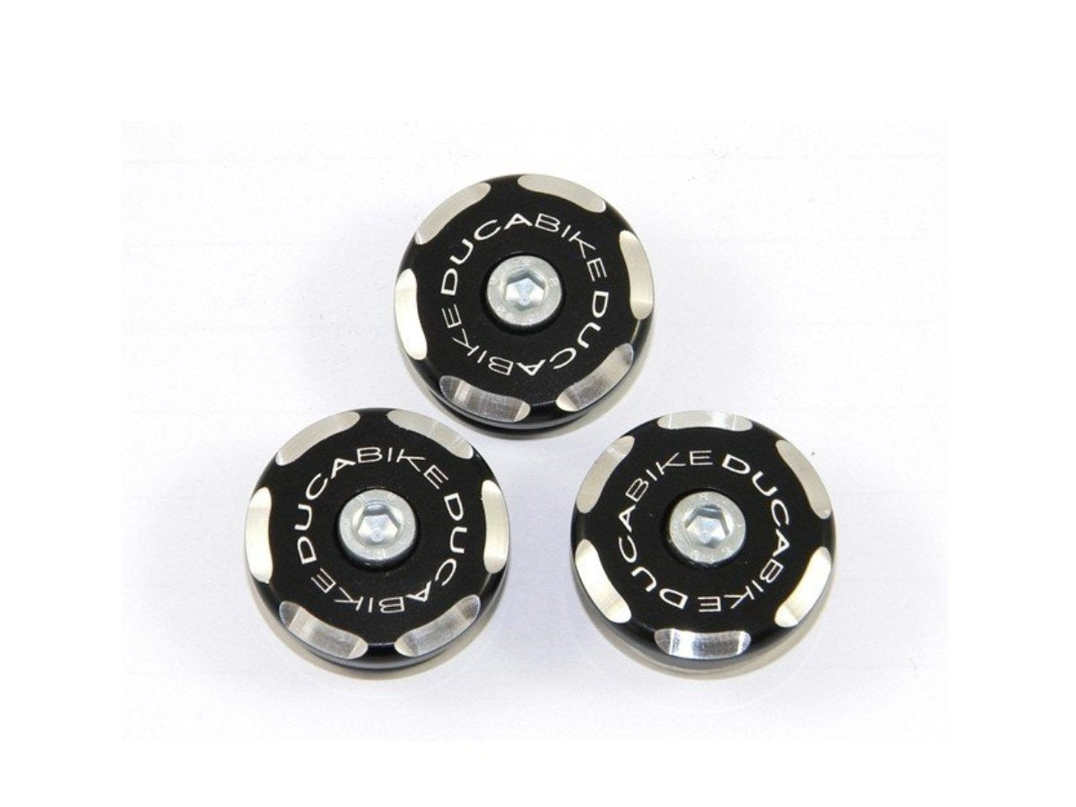 TTSCRA04 - DUCABIKE Ducati Scrambler 1100 Rear Frame Plugs (bi-color) – Accessories in the Motoraider Motorcycle Aftermarket Accessories and Parts Online Shop