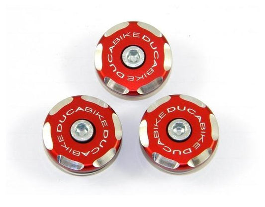 TTST02 - DUCABIKE Ducati Sport Touring Frame Plugs (bi-color) – Accessories in the Motoraider Motorcycle Aftermarket Accessories and Parts Online Shop