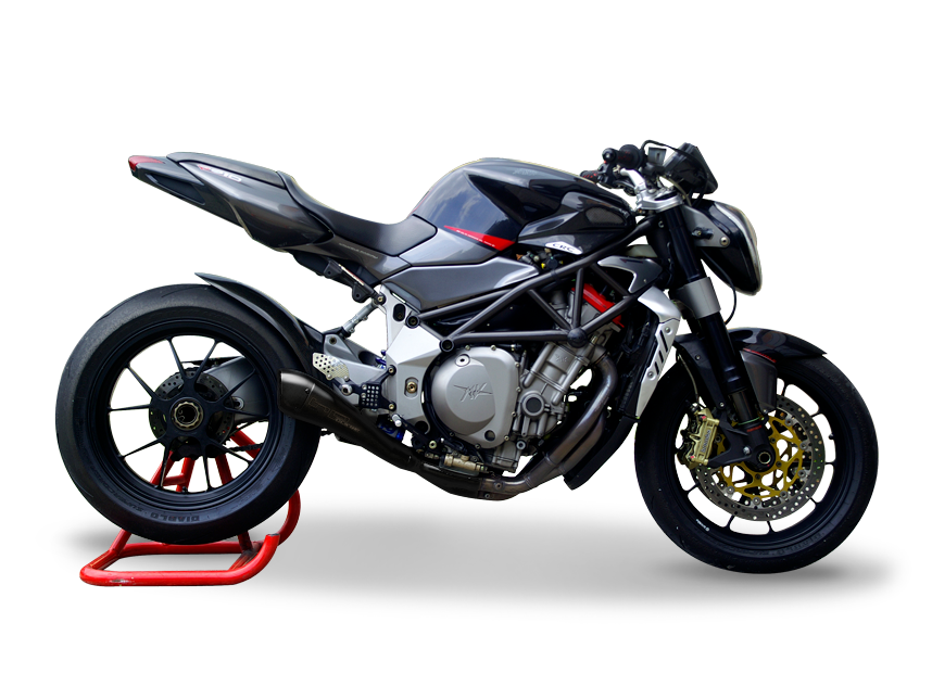 HP CORSE MV Agusta Brutale 910/750 Slip-on Exhaust "Hydroform Black" (EU homologated) – Accessories in the 2WheelsHero Motorcycle Aftermarket Accessories and Parts Online Shop