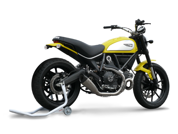 HP CORSE Ducati Scrambler 800 (2015+) Slip-on Exhaust "Evoxtreme 260 Satin" (EU homologated) – Accessories in the 2WheelsHero Motorcycle Aftermarket Accessories and Parts Online Shop