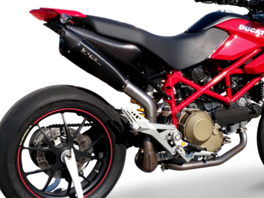 HP CORSE Ducati Hypermotard 1100 Slip-on Exhaust "Evoxtreme 310 Black" (EU homologated) – Accessories in the 2WheelsHero Motorcycle Aftermarket Accessories and Parts Online Shop