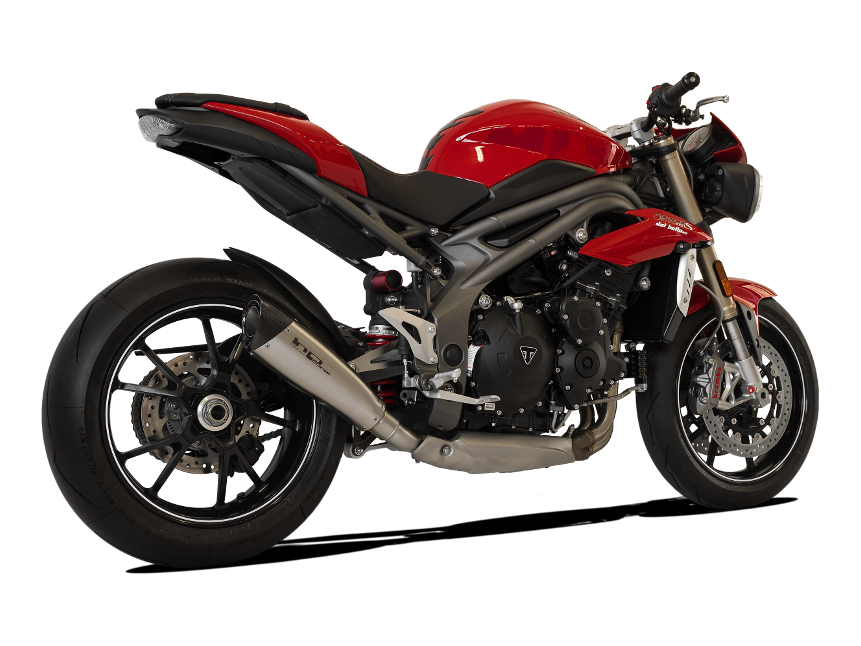 HP CORSE Triumph Speed Triple (16/17) Slip-on Exhaust "Evoxtreme Satin" (racing) – Accessories in the 2WheelsHero Motorcycle Aftermarket Accessories and Parts Online Shop