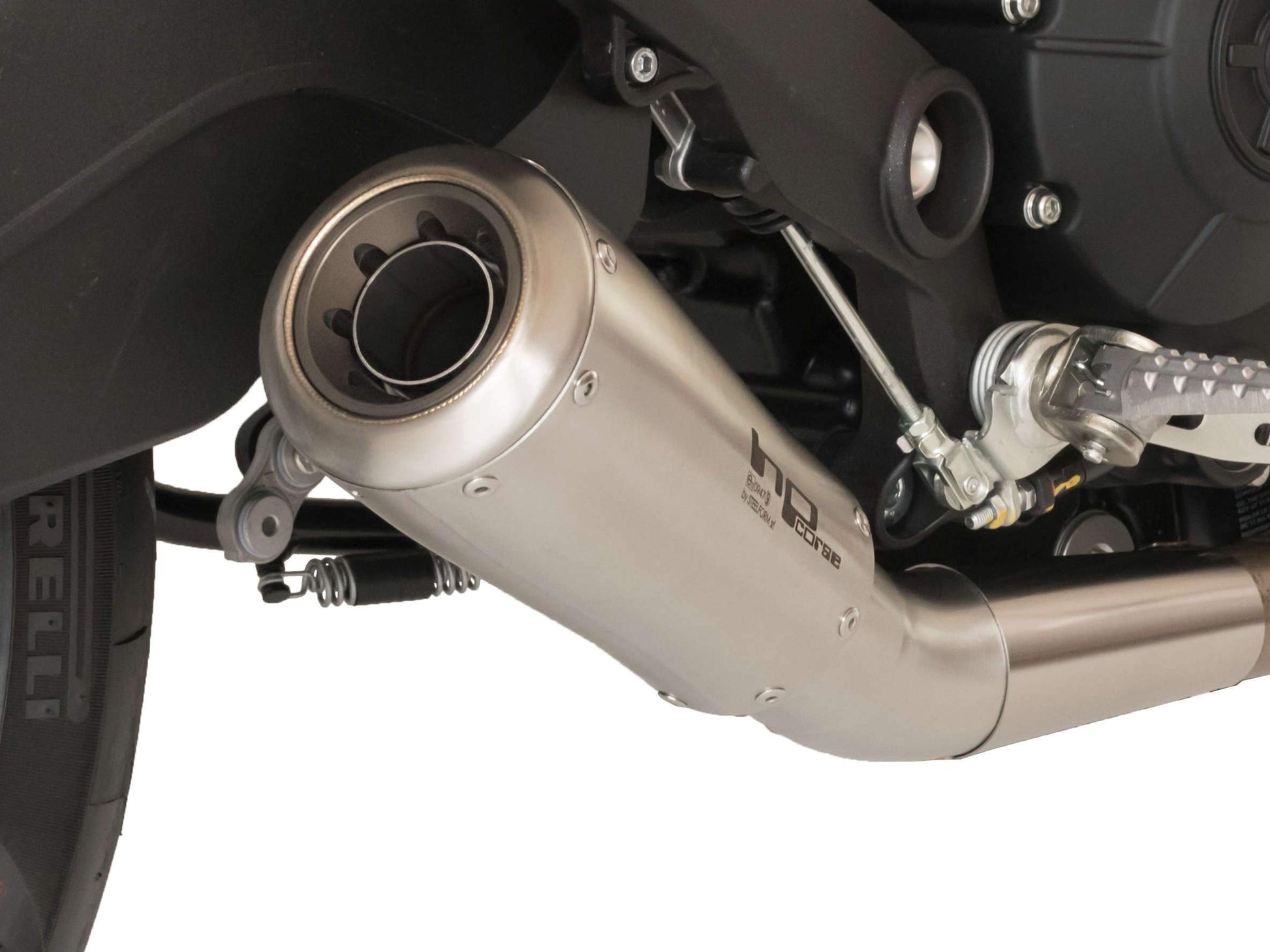 HP CORSE Ducati Monster 797 Slip-on Exhaust "GP-07 Satin Short" (racing; with aluminum ring) – Accessories in the 2WheelsHero Motorcycle Aftermarket Accessories and Parts Online Shop