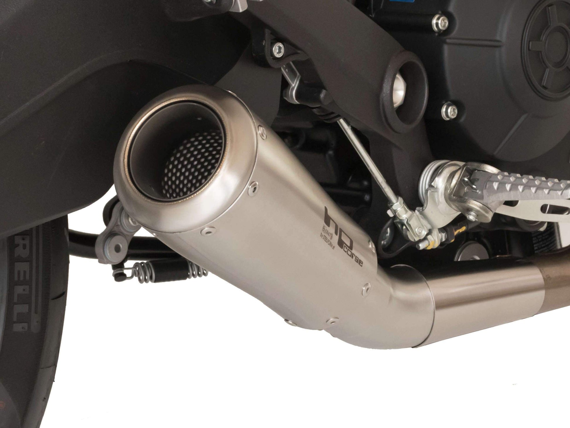 HP CORSE Ducati Monster 797 Slip-on Exhaust "GP-07 Satin Short" (racing; with aluminum ring) – Accessories in the 2WheelsHero Motorcycle Aftermarket Accessories and Parts Online Shop