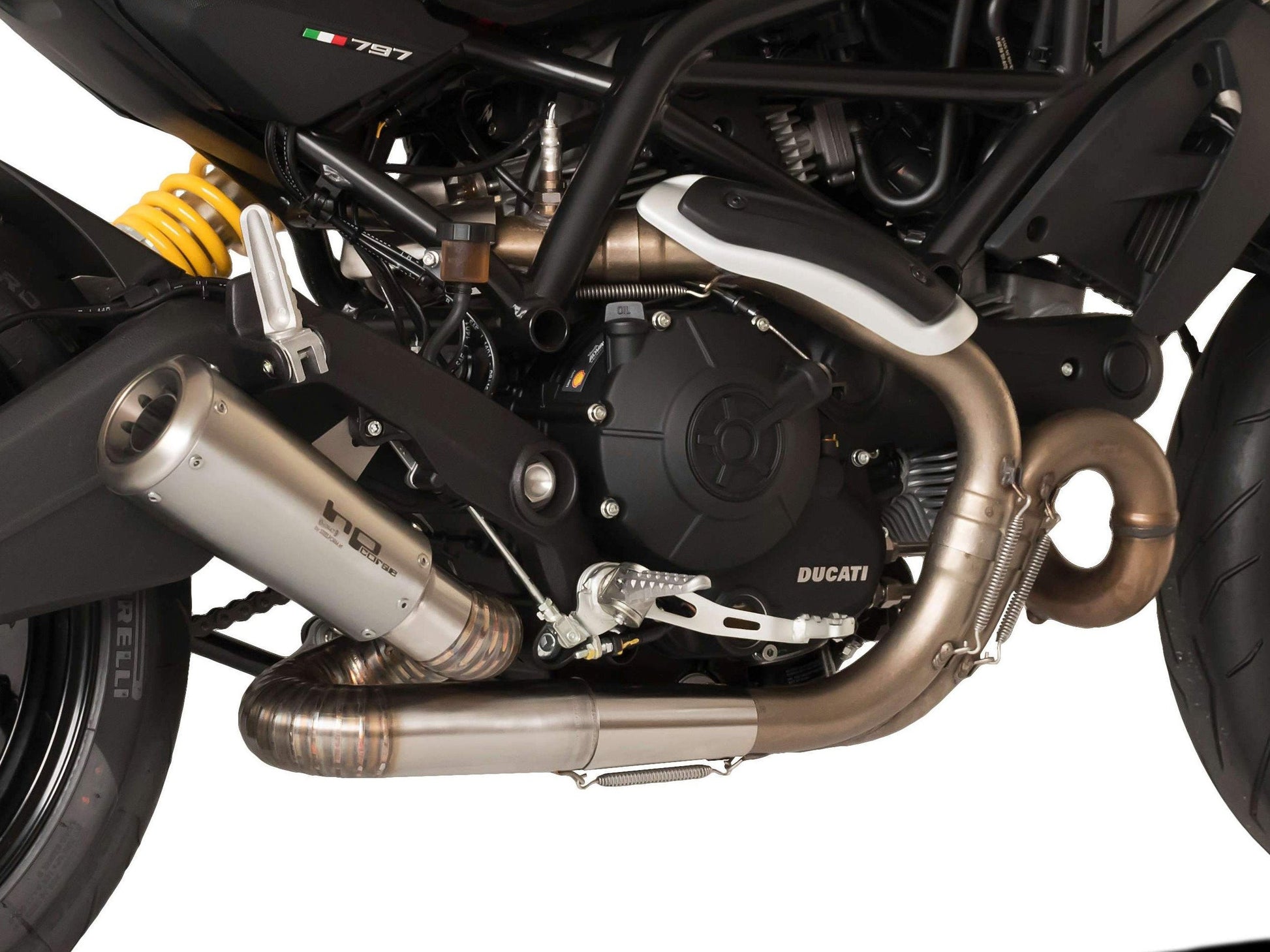 HP CORSE Ducati Monster 797 Slip-on Exhaust "GP-07 Satin" (racing; with aluminum ring) – Accessories in the 2WheelsHero Motorcycle Aftermarket Accessories and Parts Online Shop