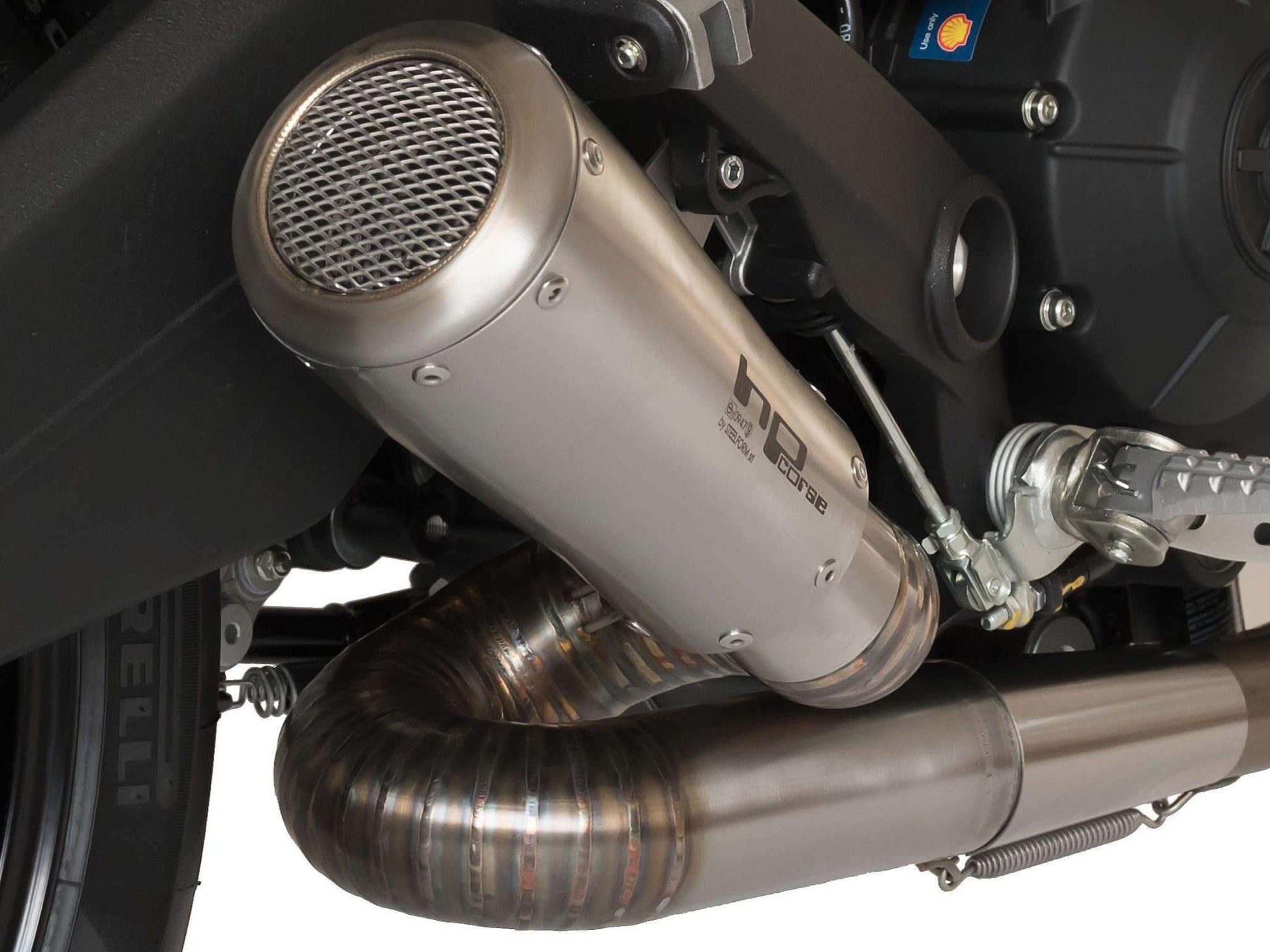 HP CORSE Ducati Monster 797 Slip-on Exhaust "GP-07 Satin" (racing; with wire mesh) – Accessories in the 2WheelsHero Motorcycle Aftermarket Accessories and Parts Online Shop