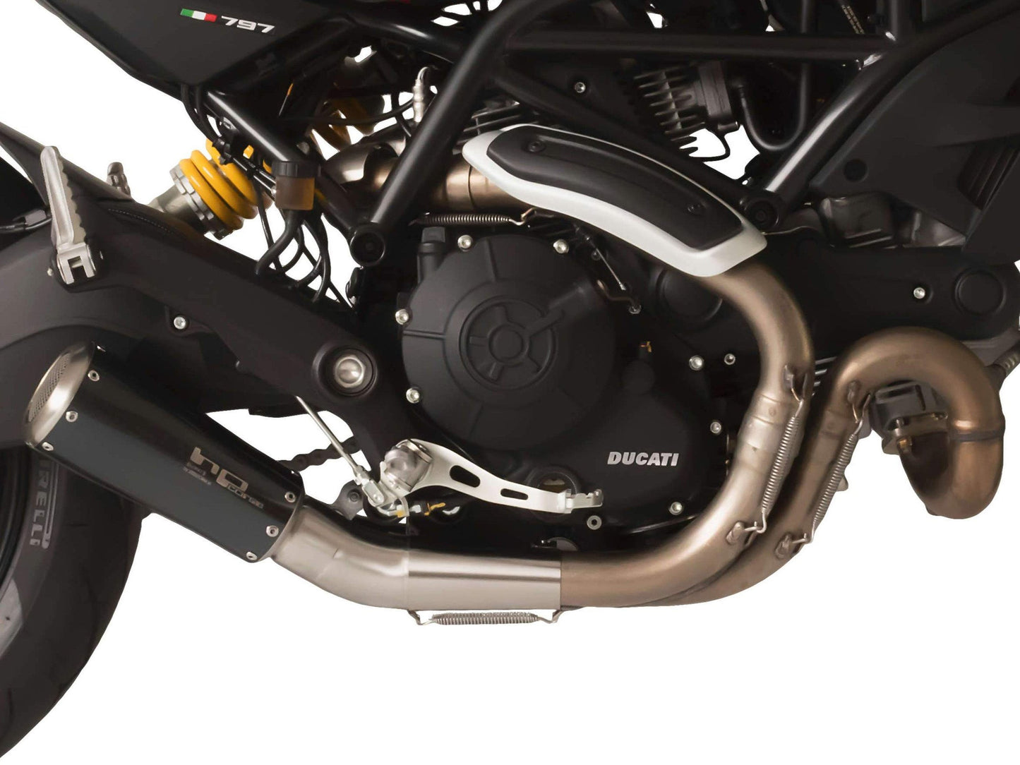 HP CORSE Ducati Monster 797 Slip-on Exhaust "GP-07 Black Short" (racing; with aluminum ring) – Accessories in the 2WheelsHero Motorcycle Aftermarket Accessories and Parts Online Shop