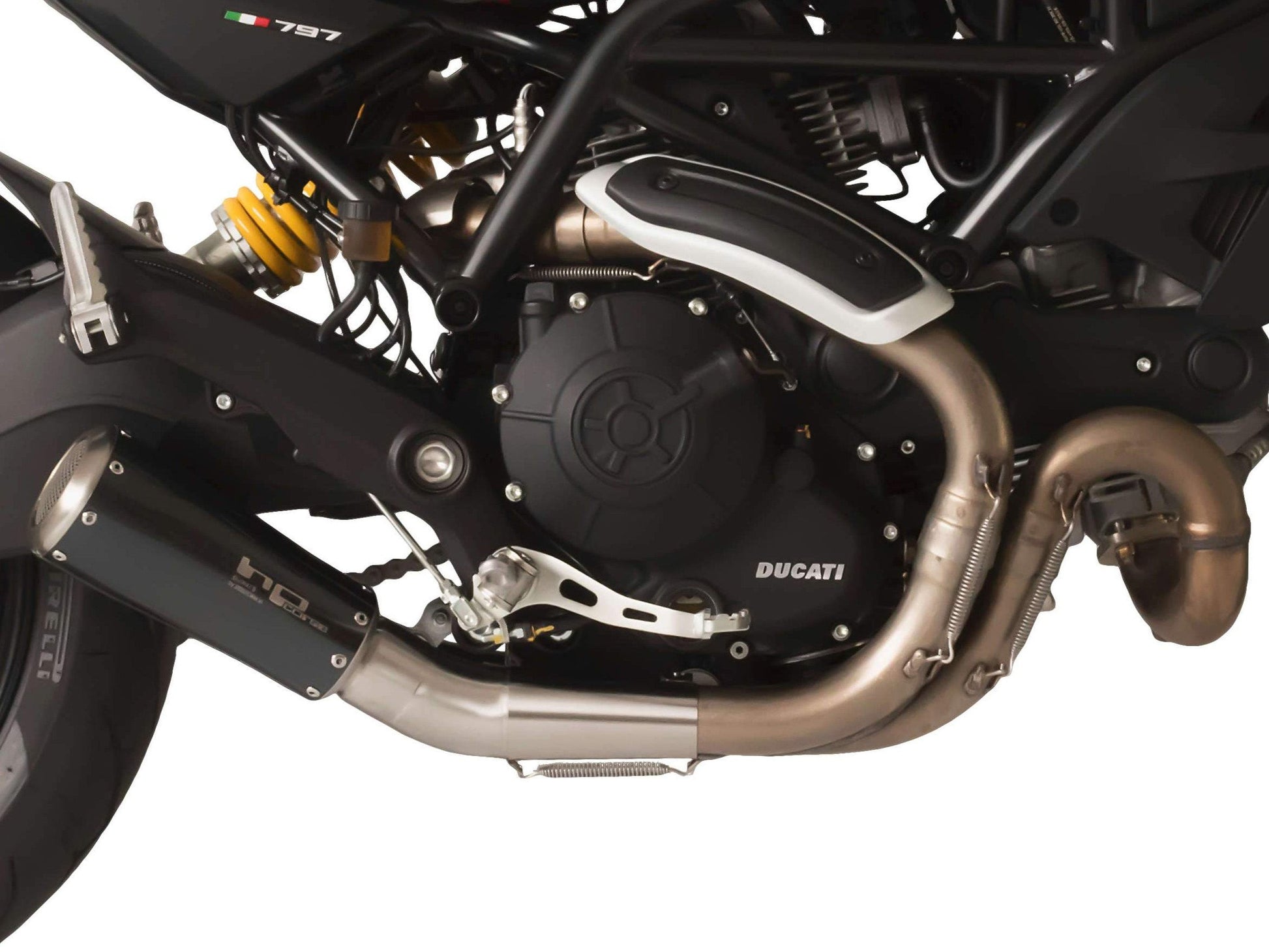 HP CORSE Ducati Monster 797 Slip-on Exhaust "GP-07 Black Short" (racing; with aluminum ring) – Accessories in the 2WheelsHero Motorcycle Aftermarket Accessories and Parts Online Shop
