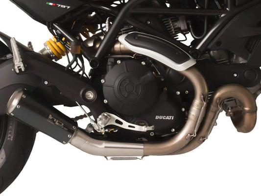 HP CORSE Ducati Monster 797 Slip-on Exhaust "GP-07 Black Short" (racing; with aluminum ring) – Accessories in the 2WheelsHero Motorcycle Aftermarket Accessories and Parts Online Shop