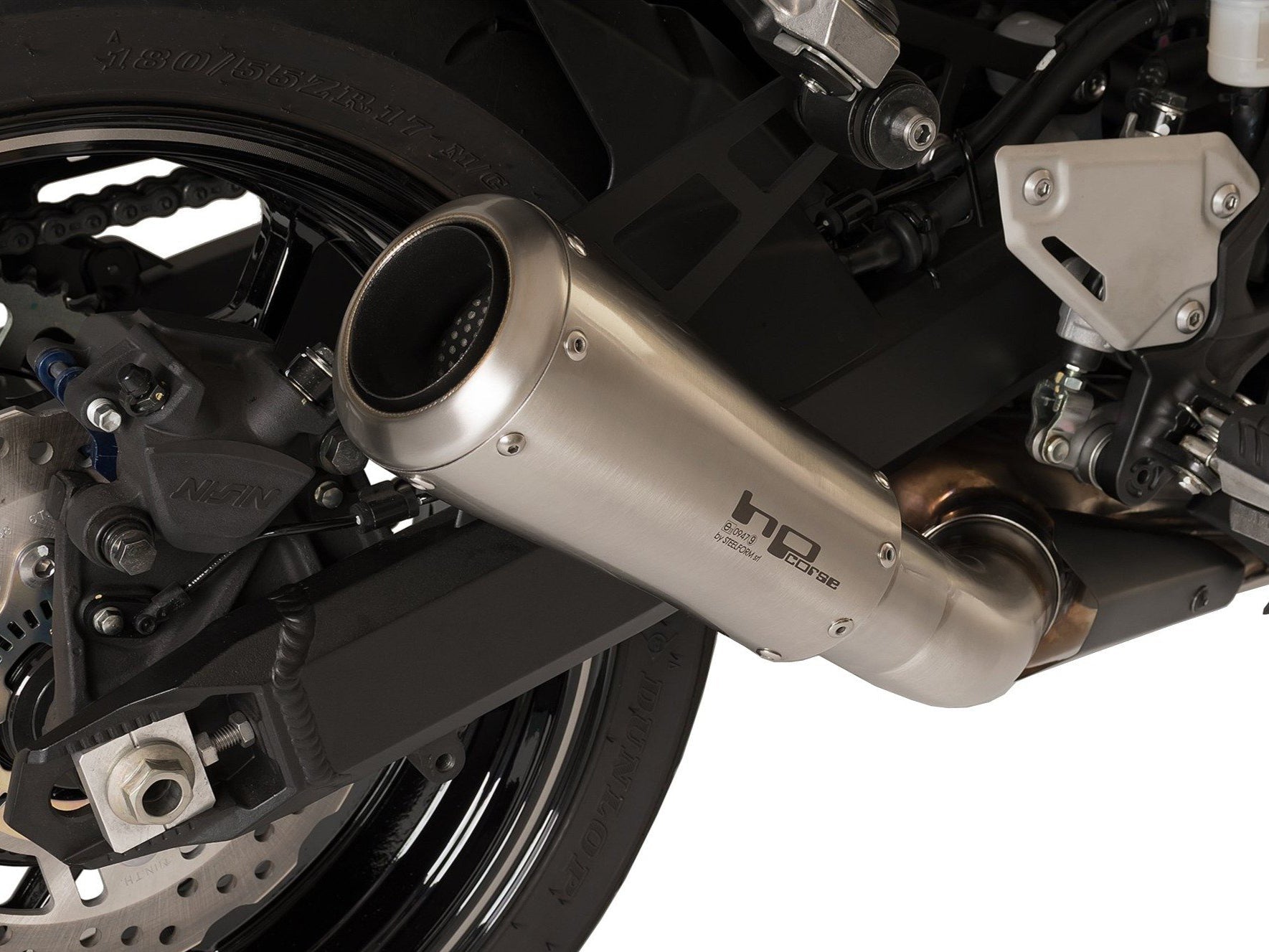 HP CORSE Kawasaki Z900 (17/19) Slip-on Exhaust "GP-07 Satin with Aluminum Ring" (racing) – Accessories in the 2WheelsHero Motorcycle Aftermarket Accessories and Parts Online Shop