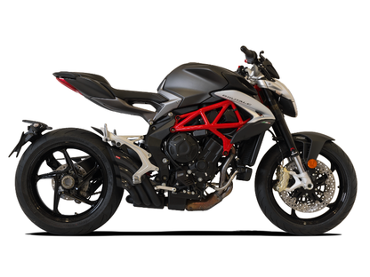 HP CORSE MV Agusta Brutale / Dragster 800 (16/18) Slip-on Exhaust "HydroTre Black" (racing; with carbon cover) – Accessories in the 2WheelsHero Motorcycle Aftermarket Accessories and Parts Online Shop