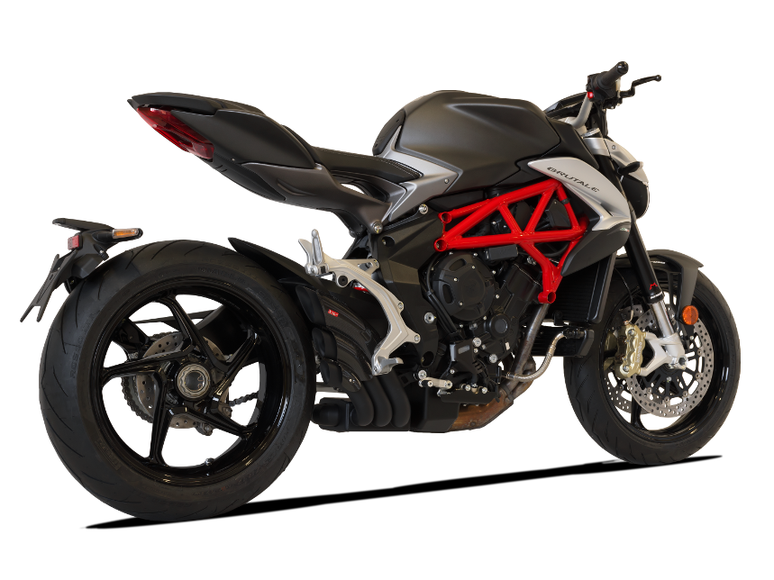 HP CORSE MV Agusta Brutale / Dragster 800 (16/18) Slip-on Exhaust "HydroTre Black" (racing; with carbon cover) – Accessories in the 2WheelsHero Motorcycle Aftermarket Accessories and Parts Online Shop