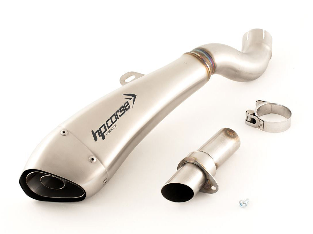 HP CORSE Aprilia Tuono V4 (11/14) Slip-on Exhaust "Hydroform Satin" (EU homologated) – Accessories in the 2WheelsHero Motorcycle Aftermarket Accessories and Parts Online Shop
