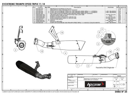 HP CORSE Triumph Speed Triple 1050 (11/15) Slip-on Exhaust "Evoxtreme Satin" (EU homologated) – Accessories in the 2WheelsHero Motorcycle Aftermarket Accessories and Parts Online Shop