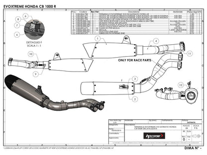 HP CORSE Honda CB1000R Slip-on Exhaust "Evoxtreme Black Single" (low position) – Accessories in the 2WheelsHero Motorcycle Aftermarket Accessories and Parts Online Shop