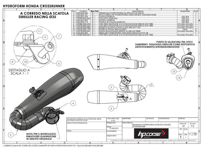 HP CORSE Honda VFR800X Crossrunner (11/14) Slip-on Exhaust "Hydroform Black" (EU homologated) – Accessories in the 2WheelsHero Motorcycle Aftermarket Accessories and Parts Online Shop
