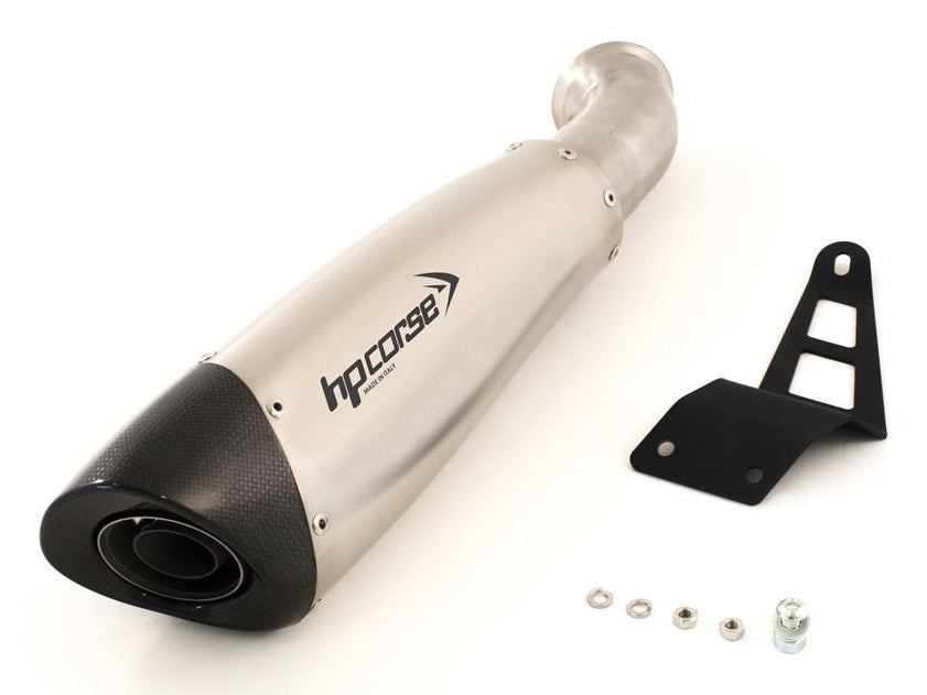 HP CORSE Ducati Hypermotard 821 Low Position Slip-on Exhaust "Evoxtreme 310 Satin" (EU homologated) – Accessories in the 2WheelsHero Motorcycle Aftermarket Accessories and Parts Online Shop