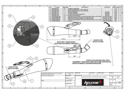 HP CORSE Ducati Monster 1100/796/696 Dual Slip-on Exhaust "Hydroform Black" (EU homologated) – Accessories in the 2WheelsHero Motorcycle Aftermarket Accessories and Parts Online Shop