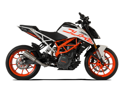 HP CORSE KTM 390 Duke (13/16) Slip-on Exhaust "GP-07 Satin with Aluminum Ring" (racing) – Accessories in the 2WheelsHero Motorcycle Aftermarket Accessories and Parts Online Shop