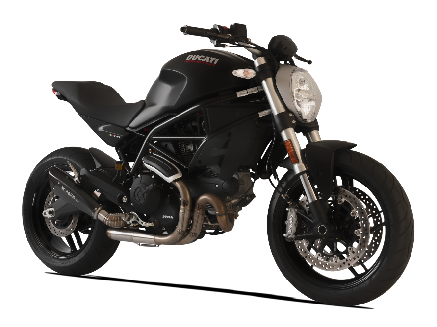 HP CORSE Ducati Monster 797 Slip-on Exhaust "Evoxtreme 260 Black" (racing only) – Accessories in the 2WheelsHero Motorcycle Aftermarket Accessories and Parts Online Shop