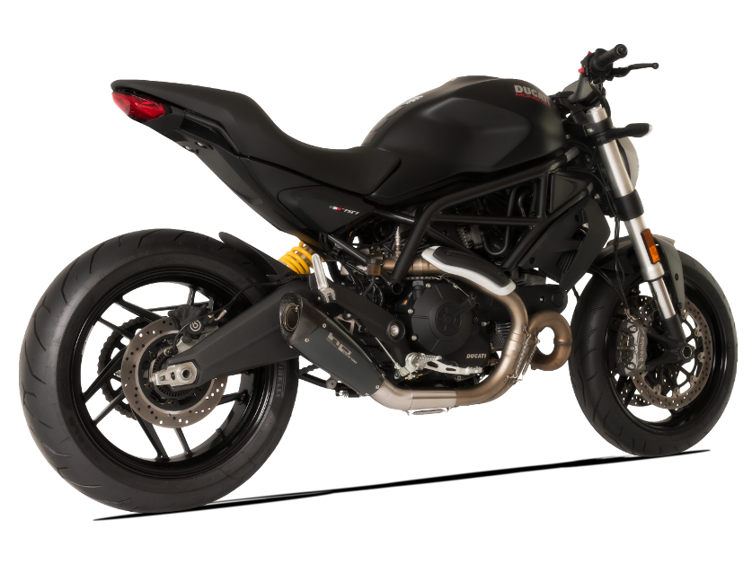 HP CORSE Ducati Monster 797 Slip-on Exhaust "Evoxtreme 260 Black Short" (racing only) – Accessories in the 2WheelsHero Motorcycle Aftermarket Accessories and Parts Online Shop
