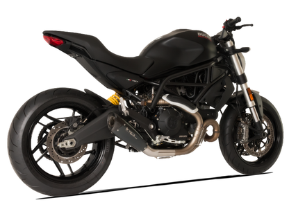 HP CORSE Ducati Monster 797 Slip-on Exhaust "Evoxtreme 260 Black Short" (racing only) – Accessories in the 2WheelsHero Motorcycle Aftermarket Accessories and Parts Online Shop