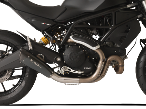 HP CORSE Ducati Monster 797 Slip-on Exhaust "Evoxtreme 260 Black Short" (racing only) – Accessories in the 2WheelsHero Motorcycle Aftermarket Accessories and Parts Online Shop