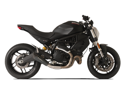 HP CORSE Ducati Monster 797 Slip-on Exhaust "Evoxtreme 260 Black Short" (racing only) – Accessories in the 2WheelsHero Motorcycle Aftermarket Accessories and Parts Online Shop