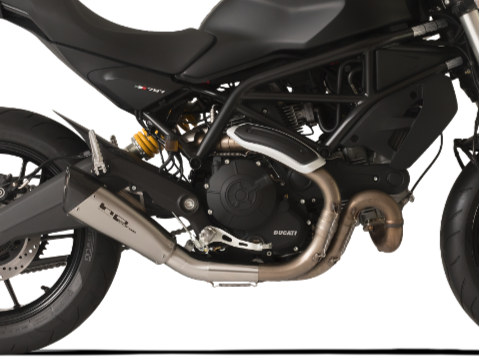 HP CORSE Ducati Monster 797 Slip-on Exhaust "Evoxtreme 260 Satin Short" (racing only) – Accessories in the 2WheelsHero Motorcycle Aftermarket Accessories and Parts Online Shop