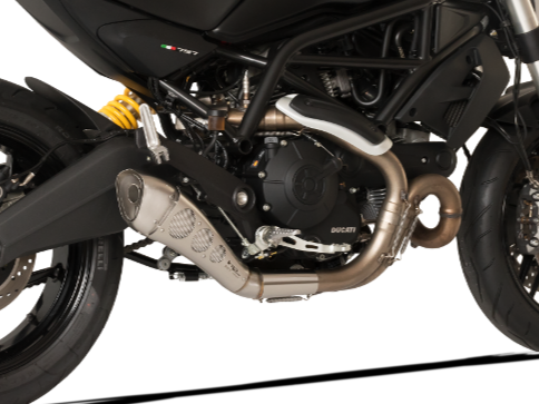 HP CORSE Ducati Monster 797 Slip-on Exhaust "Hydroform Classic Satin Short" (racing only) – Accessories in the 2WheelsHero Motorcycle Aftermarket Accessories and Parts Online Shop
