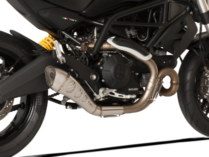 HP CORSE Ducati Monster 797 Slip-on Exhaust "Hydroform Classic Satin Short" (racing only) – Accessories in the 2WheelsHero Motorcycle Aftermarket Accessories and Parts Online Shop