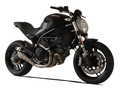 HP CORSE Ducati Monster 797 Slip-on Exhaust "Hydroform Classic Satin Short" (racing only) – Accessories in the 2WheelsHero Motorcycle Aftermarket Accessories and Parts Online Shop
