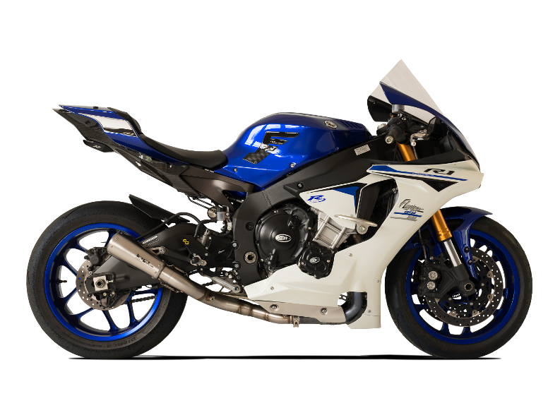 HP CORSE Yamaha YZF-R1 (15/17) Slip-on Exhaust "GP-07 Satin" (racing; with wire mesh) – Accessories in the 2WheelsHero Motorcycle Aftermarket Accessories and Parts Online Shop