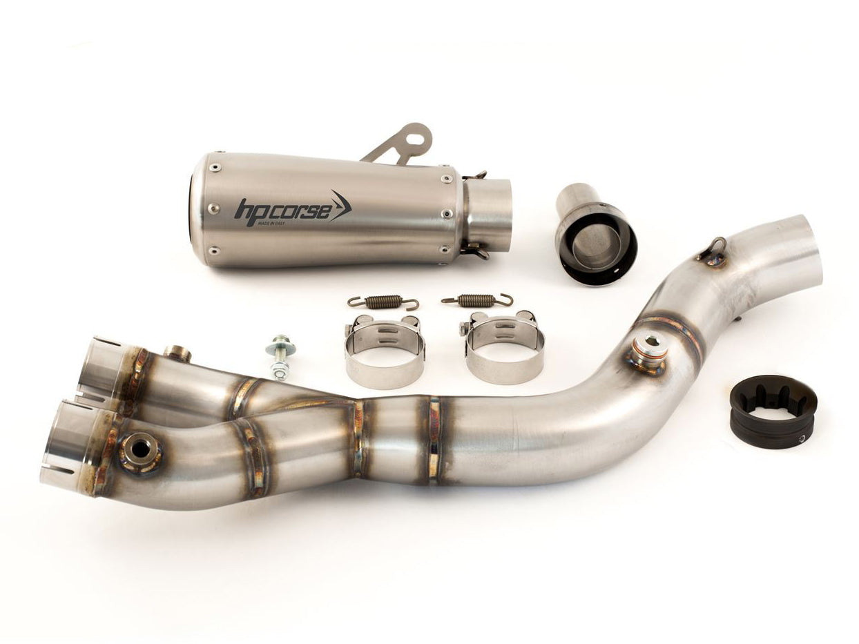 HP CORSE Yamaha YZF-R1 (15/17) Slip-on Exhaust "GP-07 Satin" (racing; with aluminum ring) – Accessories in the 2WheelsHero Motorcycle Aftermarket Accessories and Parts Online Shop